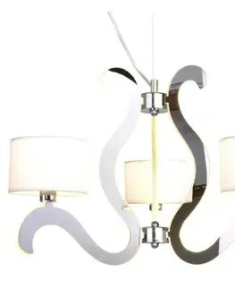Závěsná lampa chrom 3xE14 + LED Ambrosia