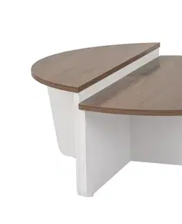 Konferenční stolek Orion - Walnut, White