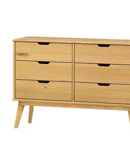 Komoda 3+3 zásuvky BONITO vosk