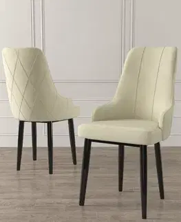Sada židlí (4 kusy) Trex - Cream, Black