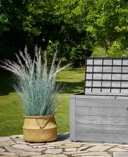 Zahradní úložný box D8981 šedá Dekorhome