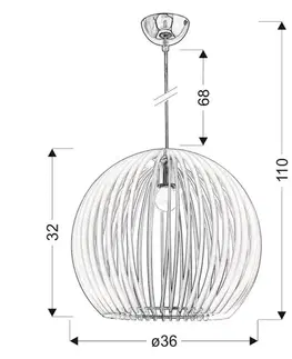 Závěsná stropní lampa Haga E27 modrá