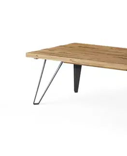 Estila Industriální konferenční stolek Anselmo z masivu 120cm