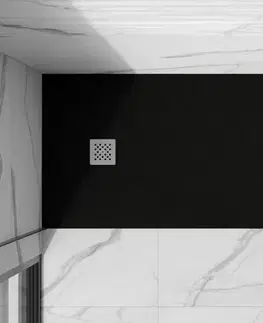 MEXEN Stone+ sprchová vanička obdélníková 120x80, černá 44708012