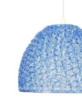 Závěsná stropní lampa Canaria e27 modrá