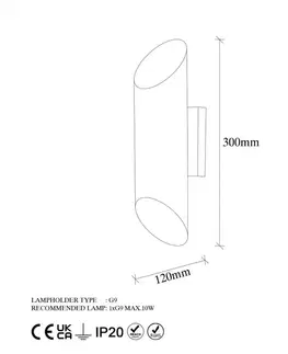 Nástěnná lampa Cut - 11815
