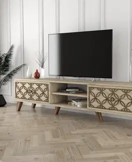 TV stolek Class - Travertine