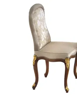 Estila Luxusní klasická jídelní židle Pasiones se sametovým čalouněním s vyřezáváním zdobenými obloukovými nožičkami 102cm
