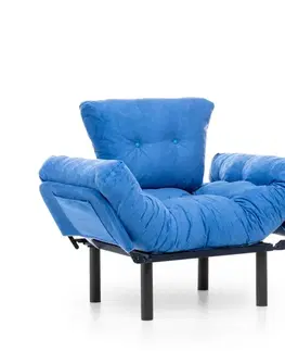 Křeslo ušák Nitta Single - Blue