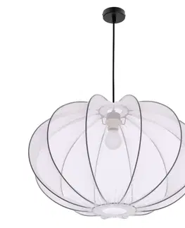 Závěsná lampa MELLOW černá 1x40W E27 stínidlo 60 bílá koule