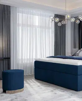 Artelta Manželská postel VIVRE Boxspring | 140 x 200 cm Barva VIVRE: Monolith 48