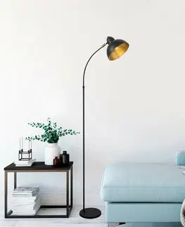 Stojací lampa Varzan - 10855, černá