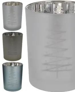 PROHOME - Svícen sklo 12,5cm různé barvy