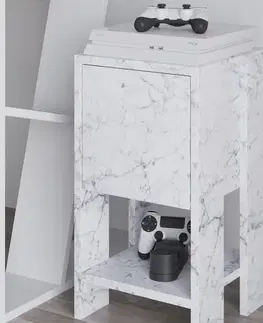 Noční stolek Ema - Carrara Marble