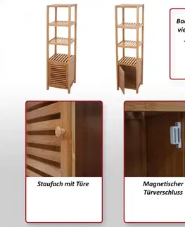 Koupelnový regál B18 se skříňkou