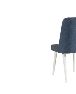 Jídelní set s rozkládacím stolem a židlemi (4 kusy) Vina 1048 - Dark Blue, White