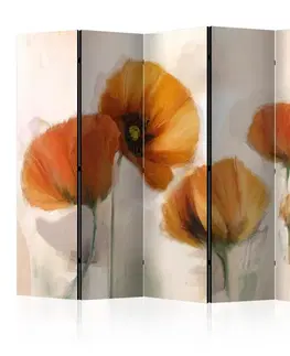 Paraván poppies - vintage Dekorhome