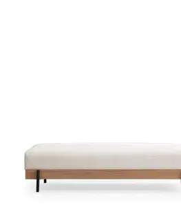 Taburet Eti Oak Pouffe White
