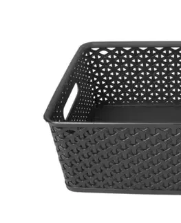 CURVER - Box úložný Rattan MY Style M tmavohnědý