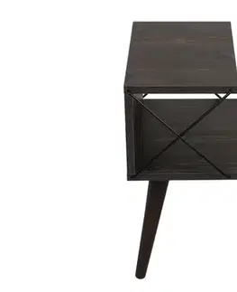Noční stolek Cross - Dark Brown
