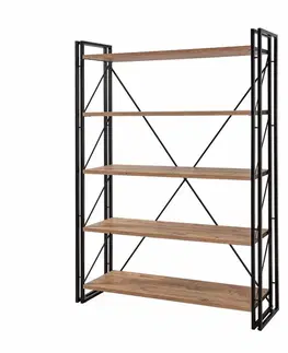 Regál Cosmo Fix Black and Atlantic Pine