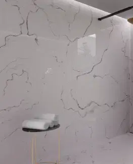 INVENA Sprchový sloup GLAMOUR TREND s baterií,  zlato AU-05-B09-V