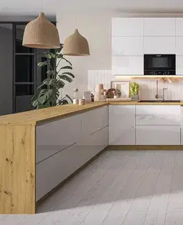 ArtExt Kuchyňská skříňka horní FLORENCE lesk | W4B 60 Barva korpusu: Grey