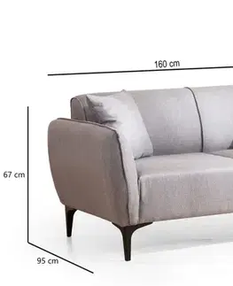 Dvoumístná pohovka Belissimo - Grey