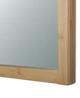 Nástěnné zrcadlo B044 NAT, bambus, L