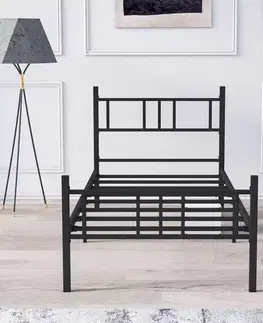 Rám jednolůžkové postele Akın - Black 90x200