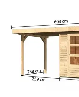 Dřevěný zahradní domek RETOLA 4 Lanitplast