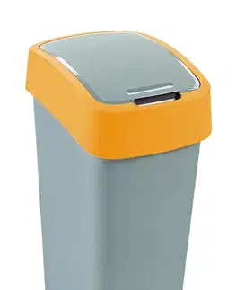 CURVER - Koš odpadkový Flipbin 45l stříbrná / oranžová