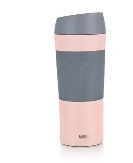 Banquet Hrnek cestovní dvoustěnný MATTY 400 ml, růžová

  