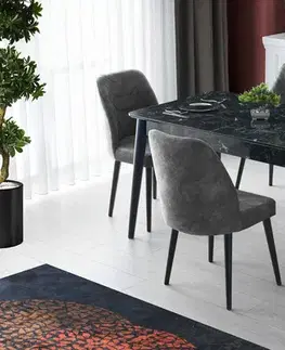 Sada jídelních židlí Dallas Anthracite and Black, 2 ks