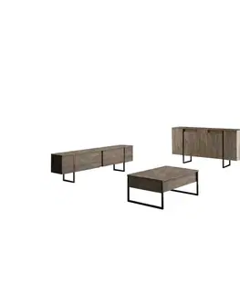 Skříňka Luxe Walnut and Black