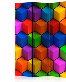 Paraván Colorful Geometric Boxes Dekorhome