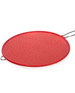 Červené silikonové ochranné síto na pánve "CULINARIA", BANQUET - průměr 28 cm