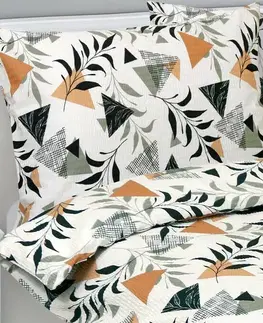 Bellatex Krepové povlečení Zahrada, 140 x 220 cm, 70 x 90 cm, 140 x 220 cm, 70 x 90 cm