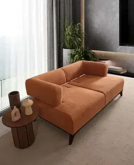 Dvoumístná pohovka Hera - Orange, Black