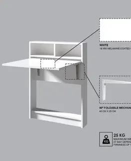 Skládací jídelní stůl Patara White