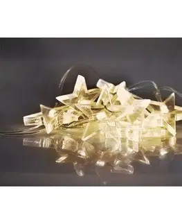 Solight 1V52-WW Vánoční řetěz Hvězdy 10 LED, 1,5 m, teplá bílá
