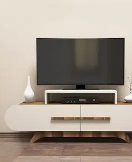 Televizní stolek Rose Walnut Cream