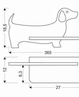 Dětská lampička DOG LED Candellux