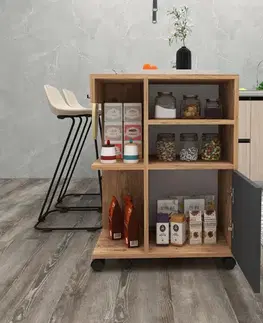 Víceúčelová skříňka Rebusa - Atlantic Pine, Anthracite