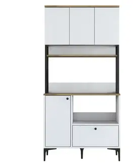 Skříň Jesy Walnut and White