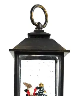 PROHOME - Lucerna hrající 9x9x21cm vánoční