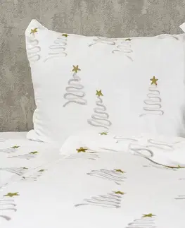 4Home Povlečení mikroflanel Christmas tree, 160 x 200 cm, 70 x 80 cm