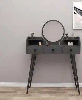 Kosmetický stůl Elegans Anthracite