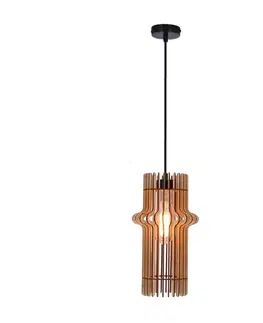 Závěsná lampa Eco 4 1x40 e27 Dřevěné stínidlo