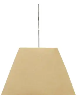 Závěsná stropní lampa 1X60W E27 krémová STANDARD